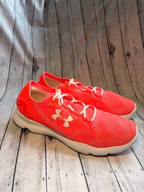 Under Armour Speedform ApolloVent Bright Coral Lace-Up Running Shoes